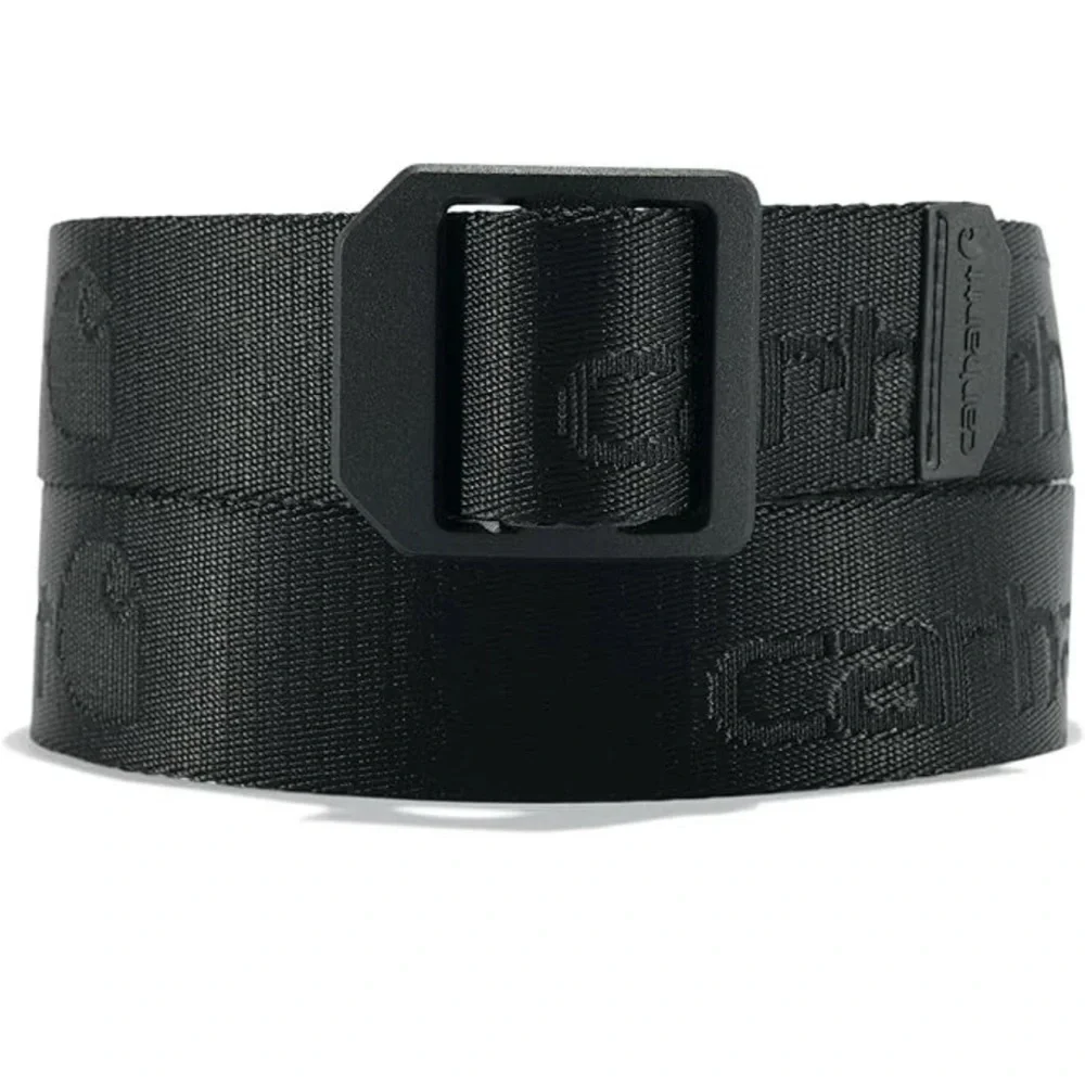Carhartt Black Leather Belt with Yellow Tags